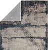 Jaipur Living Tunderra Trevena TUN09 Blue/Gray Area Rug by Vibe Folded Backing Image