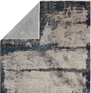 Jaipur Living Tunderra Trevena TUN09 Blue/Gray Area Rug by Vibe Folded Backing Image