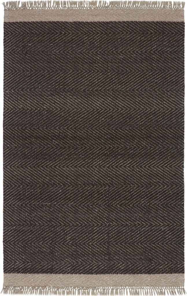Jaipur Living The Weekend Sunday TWK02 Dark Gray/Beige Area Rug - Top Down