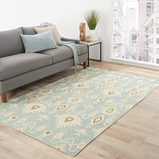 Jaipur Living Urban Bungalow Samir UB18 Blue/White Area Rug Lifestyle Image Feature