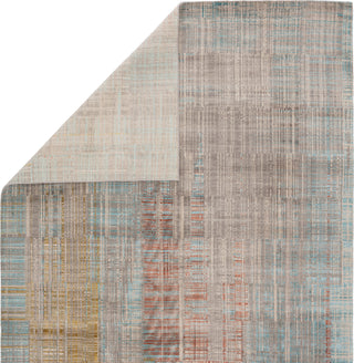 Jaipur Living Unstring Asthai UBV01 Light Gray/Multicolor Area Rug by Kavi - Folded Corner