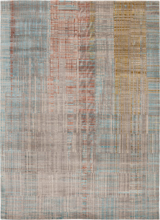 Jaipur Living Unstring Asthai UBV01 Light Gray/Multicolor Area Rug by Kavi - Top Down