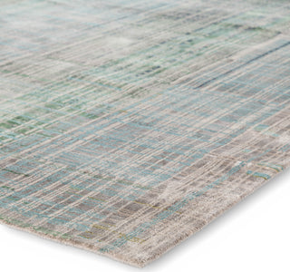 Jaipur Living Unstring Asthai UBV02 Light Gray/Blue Area Rug by Kavi - Corner