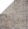 Jaipur Living Unstring Khamaj UBV04 Light Gray/Blue Area Rug - Folded Corner