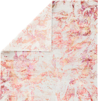 Jaipur Living Unstring Ajri 2 UBV07 Pink/Ivory Area Rug by Kavi - Folded Corner