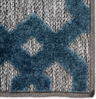 Jaipur Living Unika Nolita UNA01 Gray/Blue Area Rug by Nikki Chu