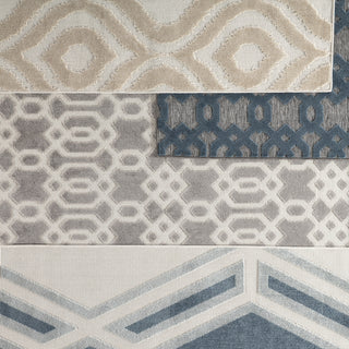 Jaipur Living Unika Nolita UNA01 Gray/Blue Area Rug by Nikki Chu