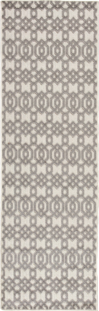 Jaipur Living Unika Nolita UNA03 White/Light Gray Area Rug by Nikki Chu