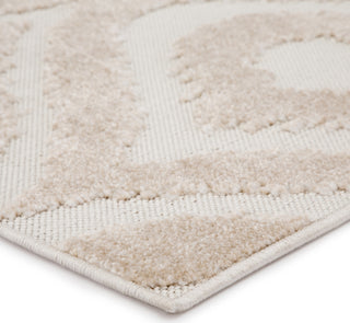 Jaipur Living Unika Ezzine UNA04 Beige/White Area Rug by Nikki Chu