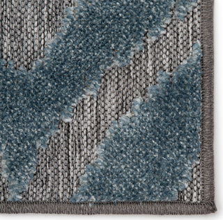 Jaipur Living Unika Ezzine UNA05 Gray/Blue Area Rug by Nikki Chu