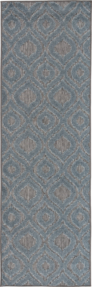 Jaipur Living Unika Ezzine UNA05 Gray/Blue Area Rug by Nikki Chu