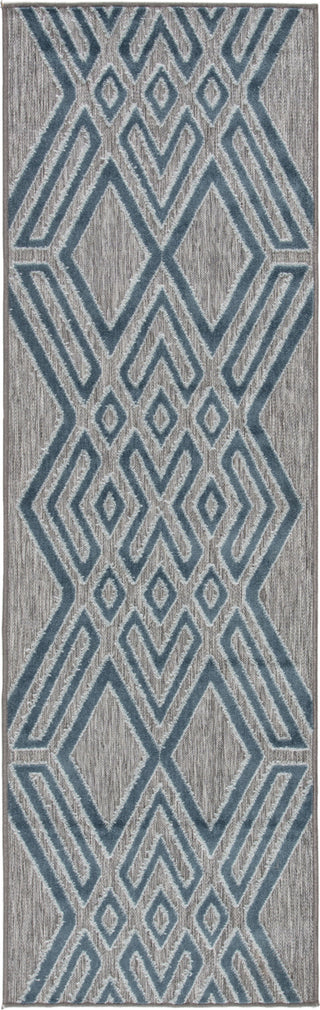 Jaipur Living Unika Tasma UNA07 Gray/Blue Area Rug by Nikki Chu