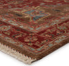 Jaipur Living Uptown York UT02 Red/Brown Area Rug by Artemis - Corner