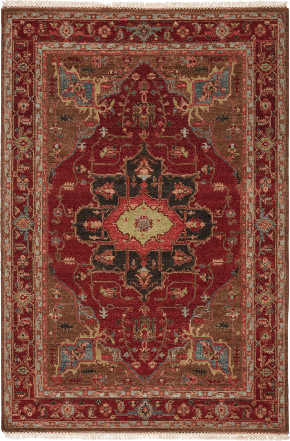 Jaipur Living Uptown York UT02 Red/Brown Area Rug by Artemis