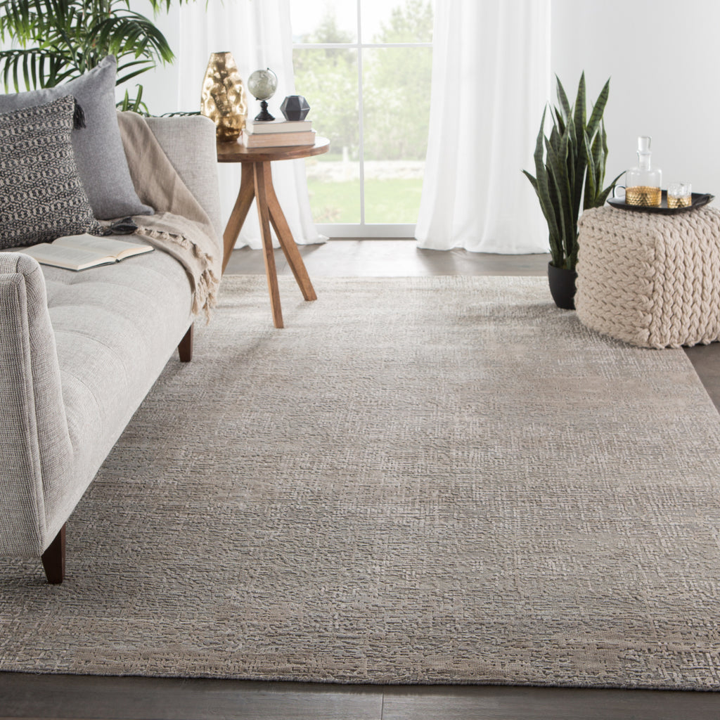 Jaipur Living Uvenuti Hava UVT02 Gray/Taupe Area Rug Lifestyle Image Feature