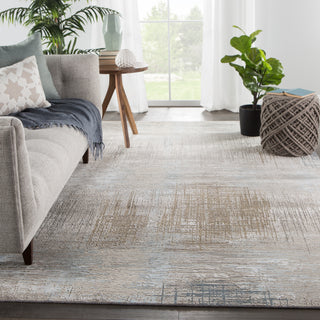 Jaipur Living Uvenuti Jenya UVT03 Light Gray/Light Blue Area Rug Lifestyle Image Feature