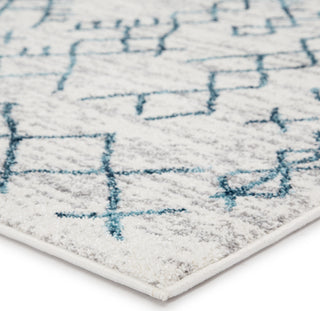 Jaipur Living Valen Copeland VAL02 White/Teal Area Rug