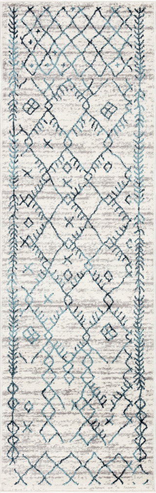 Jaipur Living Valen Copeland VAL02 White/Teal Area Rug