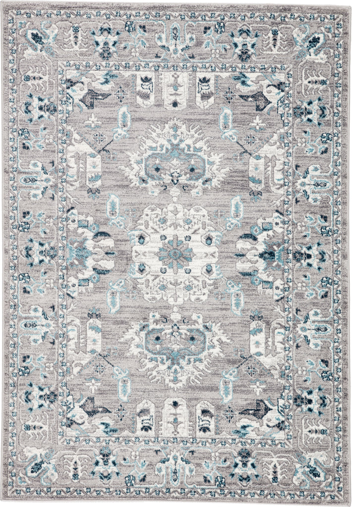 Jaipur Living Valen Lyme VAL06 Light Gray/Turquoise Area Rug