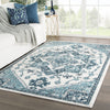 Jaipur Living Valen Lebanon VAL07 Turquoise/White Area Rug Lifestyle Image Feature
