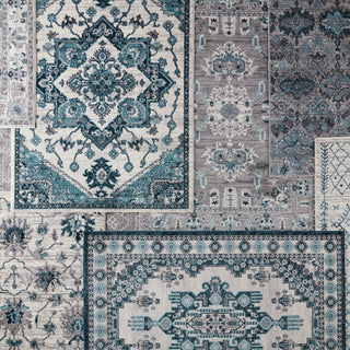 Jaipur Living Valen Lebanon VAL07 Turquoise/White Area Rug