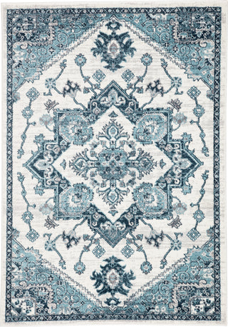 Jaipur Living Valen Lebanon VAL07 Turquoise/White Area Rug