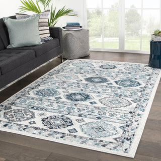 Jaipur Living Valen Bradford VAL08 White/Gray Area Rug Lifestyle Image Feature