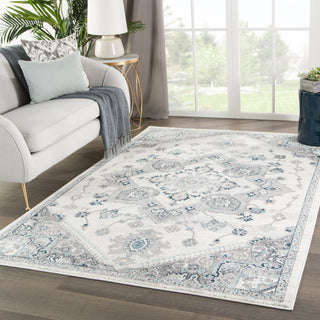 Jaipur Living Valen Lebanon VAL10 White/Light Gray Area Rug Lifestyle Image Feature