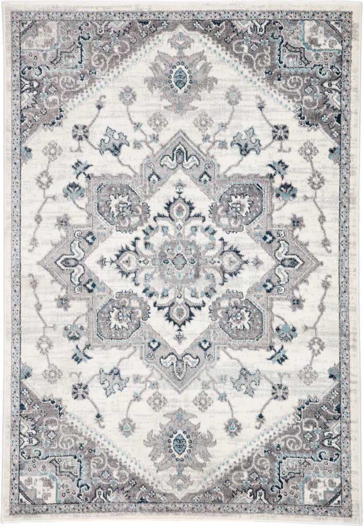 Jaipur Living Valen Lebanon VAL10 White/Light Gray Area Rug