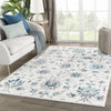 Jaipur Living Valen Colburn VAL12 White/Teal Area Rug Lifestyle Image Feature