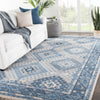 Jaipur Living Village Hobbs VBA03 Blue/Light Gray Area Rug by Artemis Lifestyle Image Feature