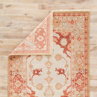 Jaipur Living Village Azra VBA04 Red/Tan Area Rug by Artemis Folded Backing Image