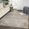Jaipur Living Valentia Niran VLN02 Gray/Rust Area Rug Lifestyle Image Feature