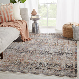 Jaipur Living Valentia Elio VLN03 Gray/Black Area Rug Lifestyle Image Feature