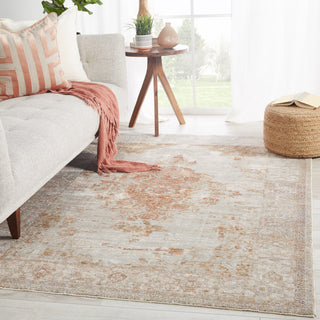 Jaipur Living Valentia Beatty VLN07 Tan/Rust Area Rug Lifestyle Image Feature