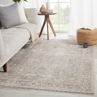 Jaipur Living Valentia Amaris VLN08 Gray/Cream Area Rug Lifestyle Image Feature