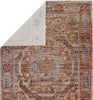 Jaipur Living Valentia Arcadia VLN15 Rust/Blue Area Rug - Folded Corner