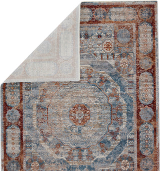 Jaipur Living Valentia Arcadia VLN16 Blue/Red Area Rug - Folded Corner