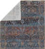 Jaipur Living Valentia Thessaly VLN17 Dark Blue/Red Area Rug - Folded Corner