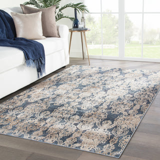 Jaipur Living Venice Roz VNC02 Blue/Beige Area Rug Lifestyle Image Feature