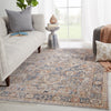 Jaipur Living Vanadey Inari VND02 Light Taupe/Blue Area Rug by Vibe Lifestyle Image Feature