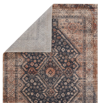 Jaipur Living Vanadey Vesna VND03 Blue/Light Taupe Area Rug by Vibe Folded Backing Image