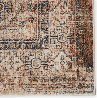 Jaipur Living Vanadey Vesna VND03 Blue/Light Taupe Area Rug by Vibe Corner Close Up Image