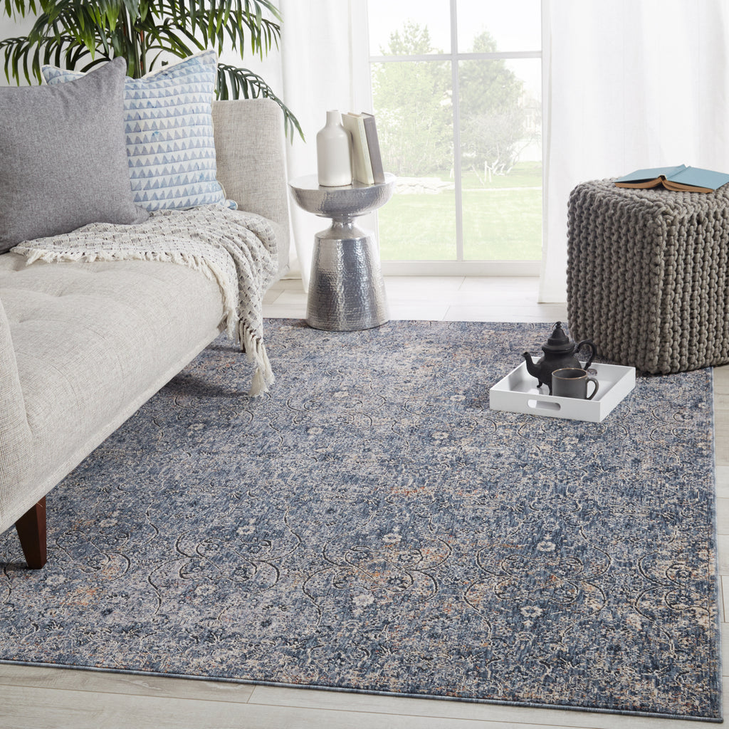 Jaipur Living Vanadey Ayvah VND06 Blue/Cream Area Rug by Vibe Lifestyle Image Feature