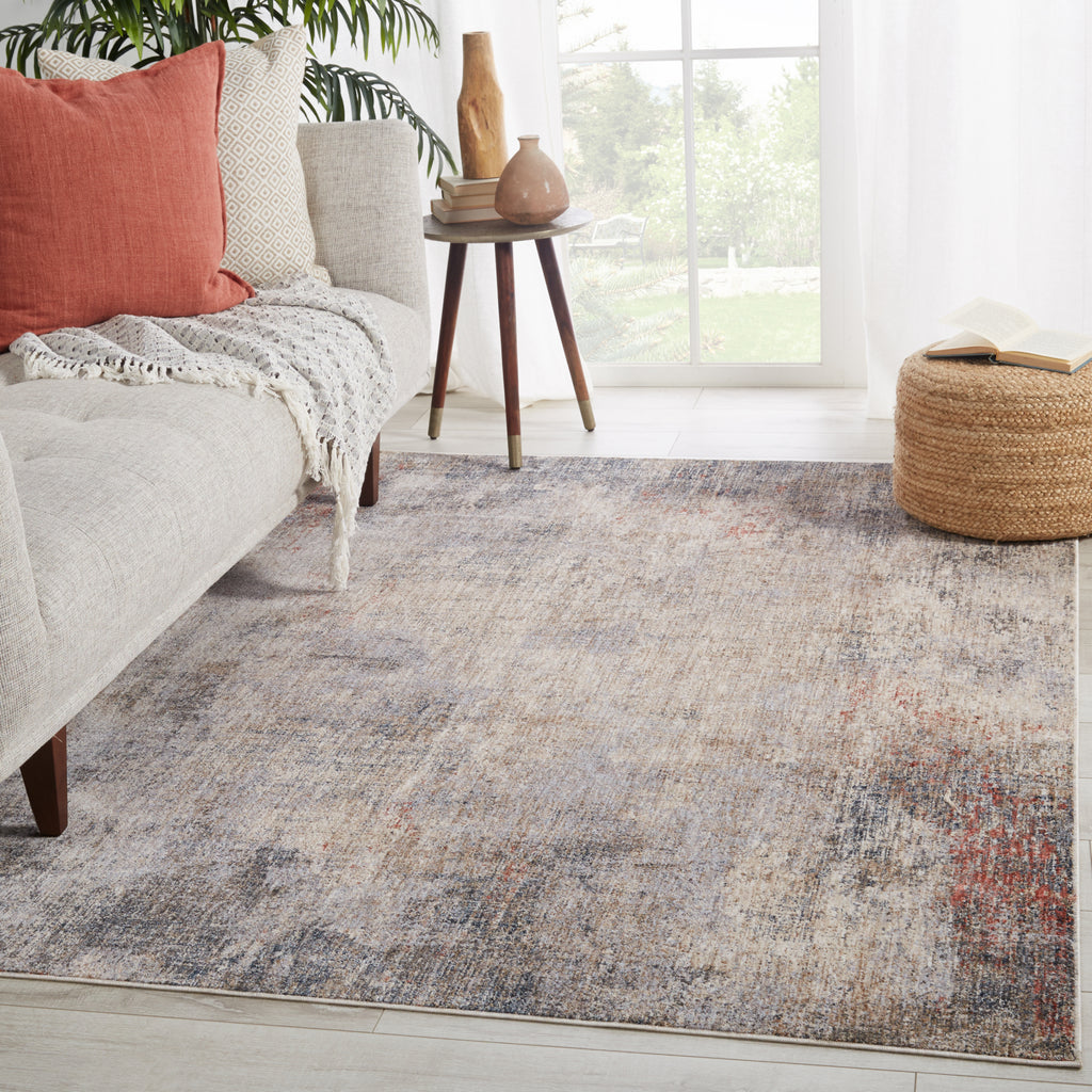 Jaipur Living Vanadey Kyson VND07 Light Taupe/Blue Area Rug by Vibe Lifestyle Image Feature