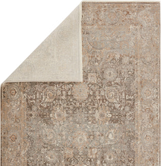 Jaipur Living Vienne Baptiste VNE02 Dark Taupe/Gold Area Rug Folded Image