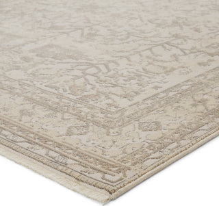 Jaipur Living Vienne Valentin VNE05 Cream/Light Gray Area Rug Corner 