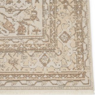 Jaipur Living Vienne Valentin VNE05 Cream/Light Gray Area Rug Corner 