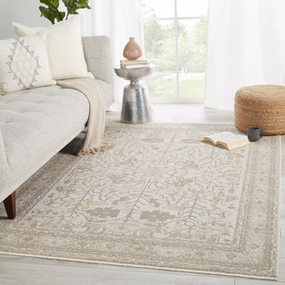 Jaipur Living Vienne Valentin VNE05 Cream/Light Gray Area Rug Lifestyle Image Feature