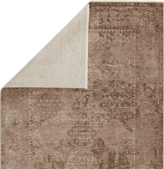 Jaipur Living Vienne Lourdes VNE08 Tan/Brown Area Rug Folded Backing Image